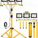 LED Light Work Stand: 21000LM Portable Lighting for Job Site, Construction & Garage Workshop