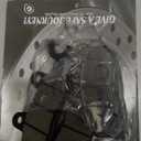 Cyleto Front Rear Brake Pads for Kawasaki Ninja 400 250R 300 EX250 EX400 2008-2023 W175 2018-2019 Z250SL 2014-2018 Z400 KLR650 Eliminator 125 W800