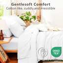 CozyLux Queen Comforter Set White, 7 Pieces Soft Pinch Pleat Bed in a Bag Queen Comforter Set with Sheets, Boho Bed Set with Down Alternative Comforter, Sheets, Pillowcases & Shams