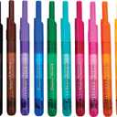 Crayola Clicks Retractable Tip Markers (10ct), Stocking Stuffers for Kids & Toddlers, Cone Tip Washable Art Marker Set, Coloring Book Supplies, No Dry, 3+ (Classics)