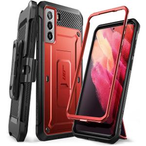 SUPCASE Unicorn Beetle Pro Case for Samsung Galaxy S21+ Plus Phone Case Ruddy | with Stand, Built-in Front Frame, Belt-Clip, Military-Grade Protection, Full-Body, Rugged, Galaxy S21+ Plus