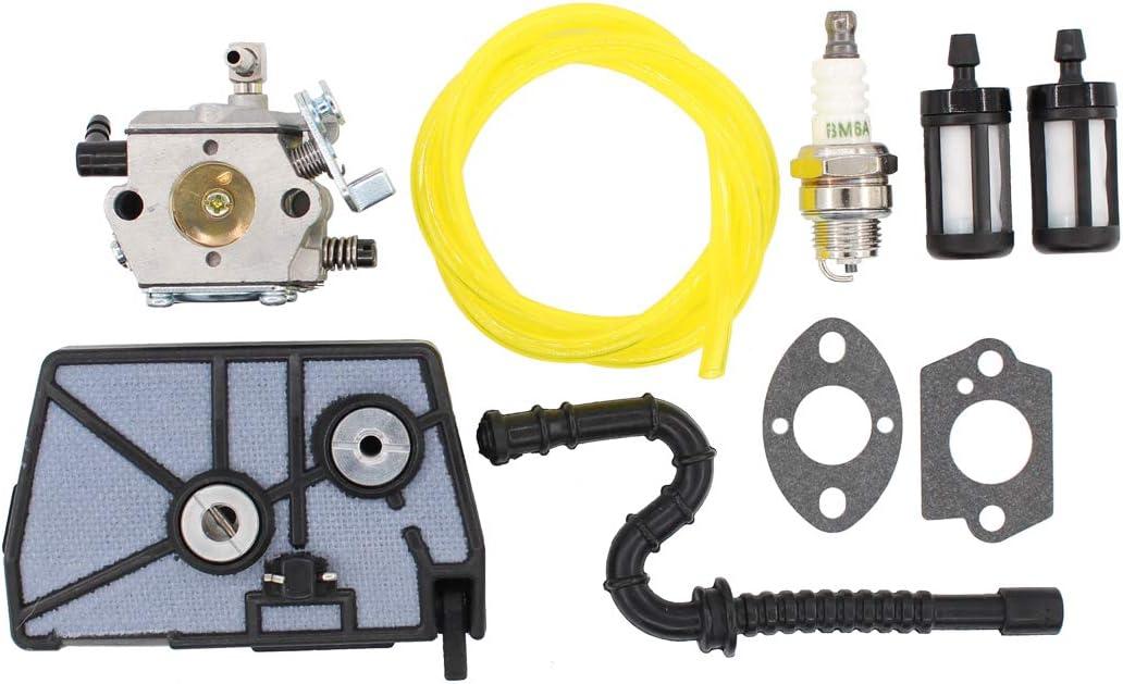 MOTOKU Carburetor Air Filter Fuel Line Filer Carb for Stihl 028 028AV 028 AV Super Wood Boss Chainsaw Replaces for Walbro WT-16B for Tillotson HU-40
