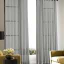 Curtainworks Soho Voile Sheer Grommet Panel, 59 by 144", Silver,1Q804304SV