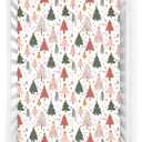 Christmas Fitted Crib Sheet - Holiday Winter Cartoon Christmas Tree Pattern, Standard Mattress Sheet for Toddler Bed, 28" x 52", Multicolor