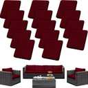 Outdoor Cushion Covers Set,14PCS Patio Furniture Couch Seat Slipcovers, Replacement for Sofa Sectional Chair(CoverOnly)
