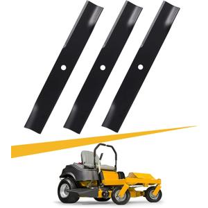 561145B 52" Lawn Mower Blades Fit for Hustler 795526 785436 782532, Fit for Rotary 11557, Fit for Stens 350-691 350691 92044 Zero Turn Mowers with 52" Deck Set of 3