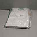 Bulletin Board, 35 x 17 1/2 inches Felt Board - Decorative Pin Board, Cork Board Alternative for Wall, Foldable Picture Board Self-Adhesive Vision Board Prayer Board with 20 Pushpins - White