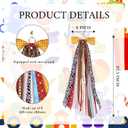 2 x Cow Print Ribbon Bow Set, 27.5" Western Themed Wreath Decoration with 9 Assorted Ribbons, Yellow Plaid Cowboy Door Hanger Sash for Birthday Party Kids Room & Gift Wrapping