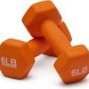 Amazon Basics Neoprene Dumbbell Hand Weights for Exercise and Muscle Toning
