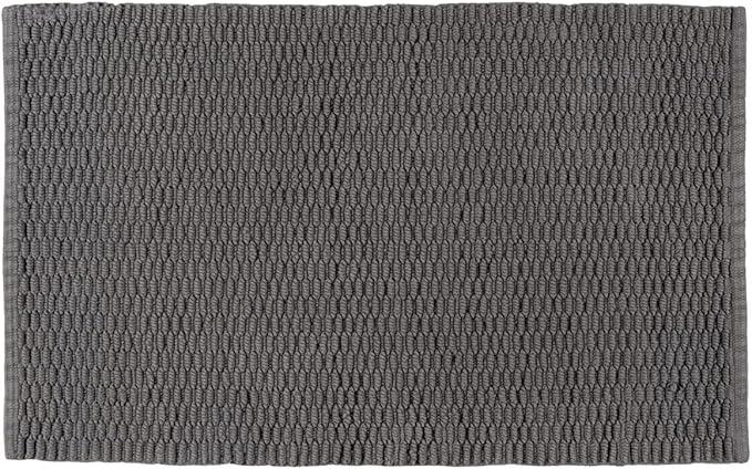 Arotive Luxury Chenille Bathroom Rug Mat, Extra Soft Thick Absorbent Shaggy Bath Rugs, Non-Slip Machine Wash Dry, Plush Bath Mats for Bathroom, Shower and Tub, 54x24, Light Grey