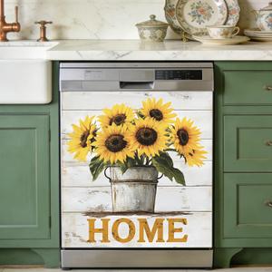 seewan Spring Flower Dishwasher Magnet Cover, 23"x26"