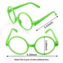 Keymall for Mirabel Cosplay Costume Accessories Set Including Curly Wig Green Glasses Pompom Earrings Bag for Girls Women (Black)