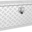 VEVOR Underbody Truck Box, 36"17"18" Pickup Storage Box, Heavy Duty Aluminum Diamond Plate Tool Box with Lock and Keys, Waterproof Trailer Storage Box with T-Handle Latch for Truck, Van, Trailer (WH)