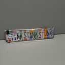 Vintage Stink Stank Stunk Breathe Wall Decor Street Signs Bathroom Metal Tin 16 x 4 Inches
