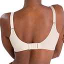 SHAPERMINT Sweetheart Bras for Women Wireless Push Up Bra with Support, Full Coverage Seamless Bralette (Beige, L)