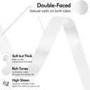 MEEDEE White Satin Ribbon 3/8 Inch Lux Double Faced Satin 100 Yards Roll Thin White Ribbon for Gift Wrapping, Party Supply, Birthday, Baby Shower, Wedding, DIY Crafts, Festival Supplies