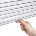 LazBlinds Cordless 1" Aluminum Mini Blinds, 20'' W x 36'' H, White | Light Filtering, Horizontal Mini Blinds, Blinds for Indoor Windows