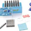 BESTNULE Metal Stamping Kit, Number and Letter Stamp Set (A-Z, 0-9 and &, Love Symbol), Industrial Grade Hardened Carbon Steel, Perfect for Imprinting Metal, Wood, Plastic, Leather (1/8", 3MM)