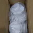 Uxcell 50 Pcs Mailing Tube End Caps 3" ID Round Cardboard Shipping Tube End Caps Protective Plastic Poster End Caps for Paper Mailing Tubes Shipping and Storage of Documents and Art