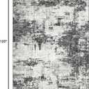 8x10 Area Rugs for Living Room Abstract Washable Black Rug