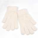 Women Winter Faux Fur Glove Mittens Warm Soft Gloves Women Winter Ski Glove Furry Knit Warm Gloves Fluffy Ladies Gloves Womens Windproof Gloves for Cold Weather (Beige)
