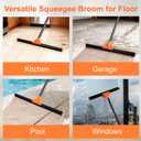 BUVE 18" Heavy Duty Floor Squeegee for Concrete Water Removal, 18IN