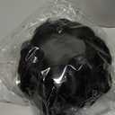 HANNE Clip in Fake Hair Bun for Women Black Chignon with Rhinestone Synthetic Tress Claw In Ponytail Hair Extension Updo Hairpiece Hair Buns Hair Piece (Black Chignon with Rhinestone)