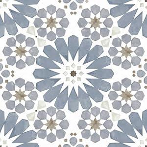 10PCS Peel and Stick Floor Tile Blue Vinyl Flooring, Peel Stick Floor Tiles for Bathroom, 8" x 8" Removable and Waterproof Flooring Tiles, Stick on Floor Tiles for Bathroom, Kitchen