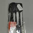 4 Pcs Silicone Spatula Set, 11.4 In, 600F Heat Resistant Rubber Spatulas for Baking, Cooking & Mixing, Flexible and Non-Stick Kitchen Utensils, Seamless & Dishwasher Safe (Black)