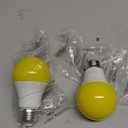 Bug Light Bulbs Outdoor, 40W Equivalent Amber Yellow LED Bug Lights for Outside, 6W 500LM 2000K for Porch Lights, Non-Attracting, Not-Dimmable A19 Bulb for Patio, Deck, Backyard, Hallway, 2 Pack