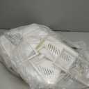 Shoe Storage, 12 Pack Shoe Organizer for Closet, Shoe Boxes Clear Plastic Stackable Shoe Containers with Lids for Size 10 (Large, White)