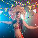 3 Pcs 19.8 Feet Mardi Gras Decorations Mardi Gras Pom Pom Balls Garland Carnival Purple Green Yellow Wool Felt Ball Banner Hanging Wall Decorations for Holiday Carnival Party Supplies Home Decor