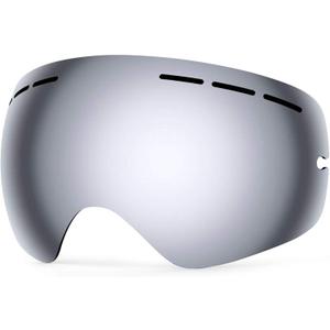 ZIONOR Ski Goggles Lens, XMINI 100% OTG Snow Goggles Detachable Lens for Youth Kids