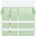 3 Pack - Silicone Freezer Trays with Lid, 1-Cup & 2 Cup Freezer Molds, Silicone Food Storage Containers for Meal Prep, Freezing Soup Sauce, Broth Leftovers (Matcha Green)