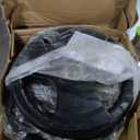 Fitvids Olympic Cast Iron Plate for Strength Training and Weightlifting, Pairs, Sets or Set with Barbell, Multiple Sizes (Rubber Coated)