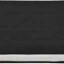 Dr.Futon Japanese Floor Futon Mattress Extra Thick Folding Roll Up Bed Topper Mat for Guest,Lounger and Tavel (Twin, Black)