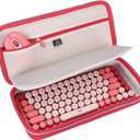 Aproca Red Hard Travel Storage Carrying Case for Logitech POP Keys Mechanical Wireless Keyboard and POP Mouse/Keychron K2 Keyboard