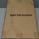 Kitstorack Under Sink Organizer, 2 Packs 2 Tier Under Sink Organizers and Storage, Slide out Pull out Cabinet Organizer Shelf, Metal Sliding Drawer for Kitchen Bathroom Pantry Closet Rack(White)