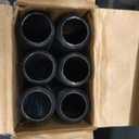 GeilSpace 6 Pack 3/4" 30" Pre-Cut Black Metal Pipe, Industrial Steel Fits Standard Three Quarters Inch Black Threaded Pipes and Fittings - Vintage DIY Industrial Shelving (3/4" 30")