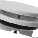 8 Inch Round Adjustable Diffuser - Air Supply Valve - Ventilation Ducting Cover - Metal - White