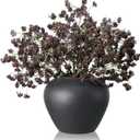 Thiccywoov 6 Pcs Plum Faux Berry Stems Artificial Dusty Sedum Berry Stems Picks Branches Faux Spray for DIY Holiday Farmhouse Home Mantel Harvest Decorations (16 Inch) (Vase Not included)