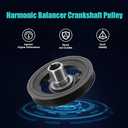 594-309 Harmonic Balancer Pulley For 2000-2020 Chevy Malibu Equinox Cavalier Cobalt,For Buick LaCrosse Regal Verano,For Pontiac G4/5/6,For GMC & Oldsmobile & Saab & Saturn 2.0L 2.2L 2.4L L4