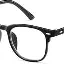Distance Glasses for Women & Men, Near Sighted Myopia Driving Eyeglasses, Nearsighted See Far Vision Glass (Black)