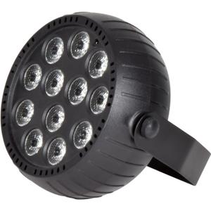 QTX | Rechargeable Mini LED PAR Light Powerful 12 x 1.5W LEDs & Up To 6 Hours Life From One Single Charge | Black