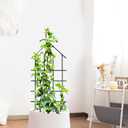 ARIFARO 32" Metal Garden Trellis for Climbing Plants, 4 Pack Plant Trellis for Potted Plants, Indoor Outdoor Black Trellis for Vines, Flowers, Cucumbers, 13.4" Wide