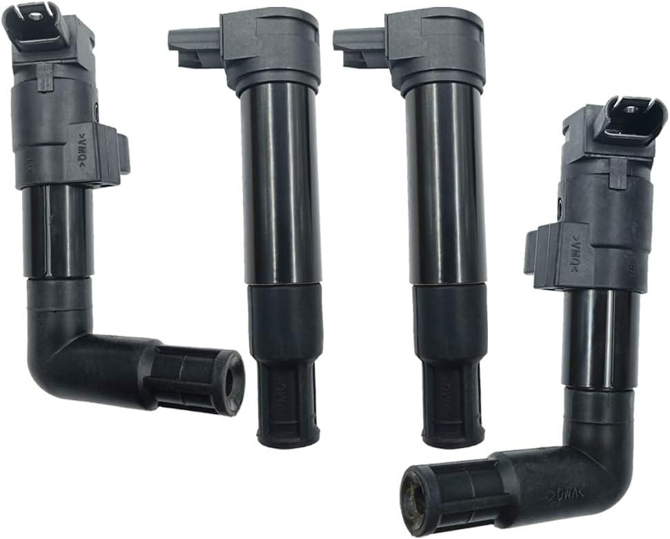 Ignition Coil Packs Set Of 4 Compatible With BMW Motor Cycle R 1200 GS R1200 GS K25 2009-2013 Replacement For 7715857-01 7715858-01 7715847-02 12137715857 12137715858 12137715847