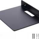 Small Wall Shelf,3.0mm Aluminum Alloy Small Floating Shelf,for Bathroom, Bedroom, Living Room, Kitchen,Office(6.5 Inch Black)