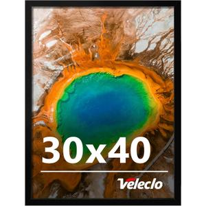 30x40 Picture Frame for Wall Display, 30x40 Black Picture Frame with Shatter Resistant Plexiglass, Stable and Sturdy 30 x 40 Poster Frame for Wall Display, Handpicked Gift Collection, 1 Pack, Black 