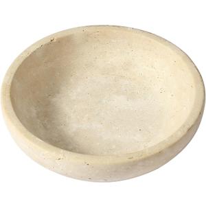 Marble Bowl Decorative, 7.8 Entryway Travertine Bowl For Keys Fruit Candy Jewelry, Natural Stone Bowls for Entry Table, Organic Modern Home Decor for Centerpieces, Beige