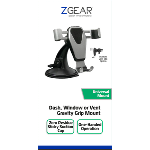 ZGEAR Dash, Window Or Vent Gravity Grip Mount Universal Mount